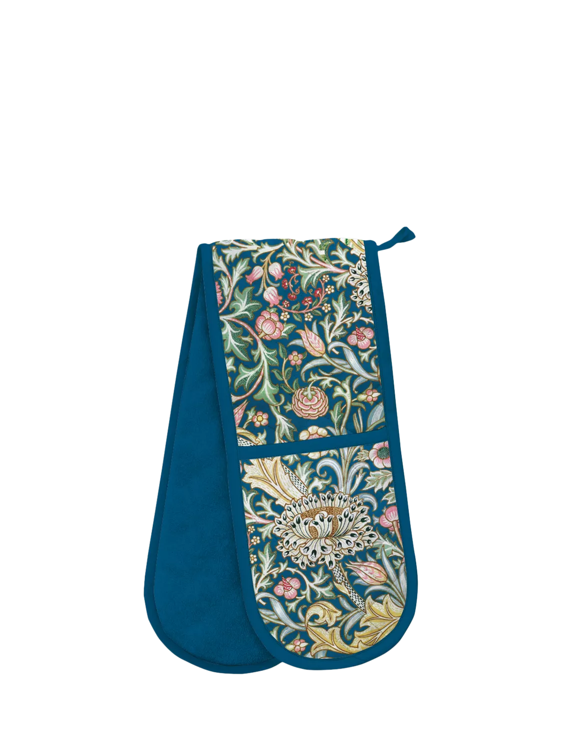 Museums & Galleries V&A Trent double oven glove in Blue/Multi, UK version