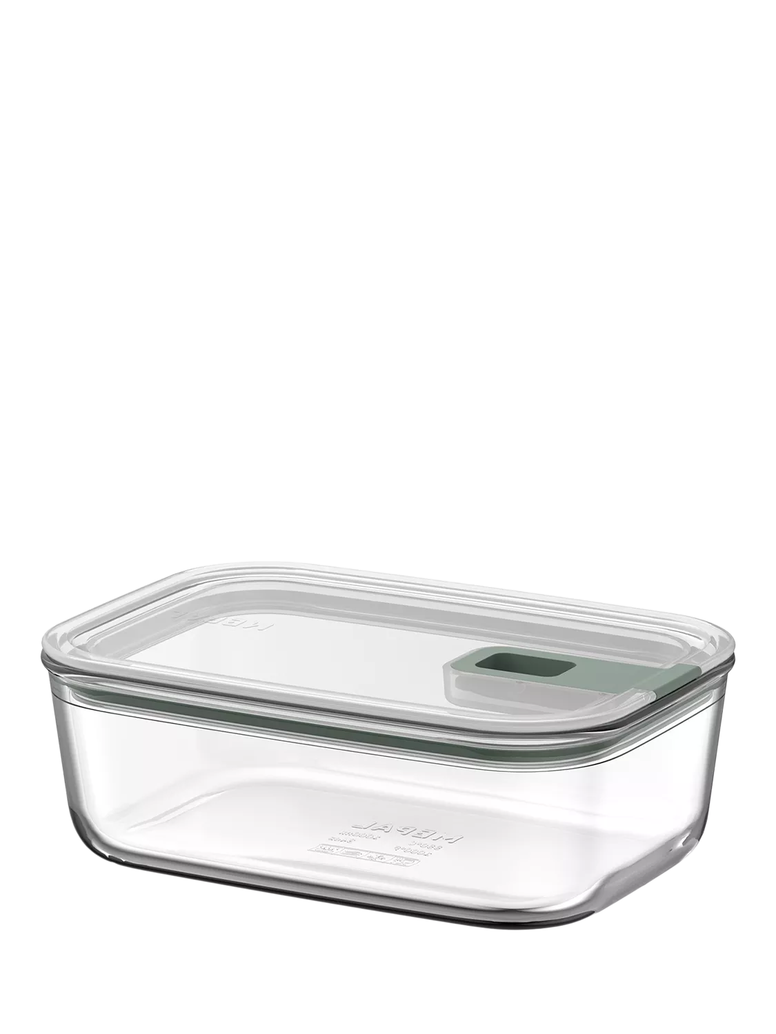 Mepal EasyClip glass storage container Nordic Sage 1L - British product