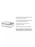 Mepal EasyClip oven safe glass storage container 1.5L - British product