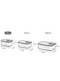 Mepal glass storage container 450ml Nordic Sage, UK version