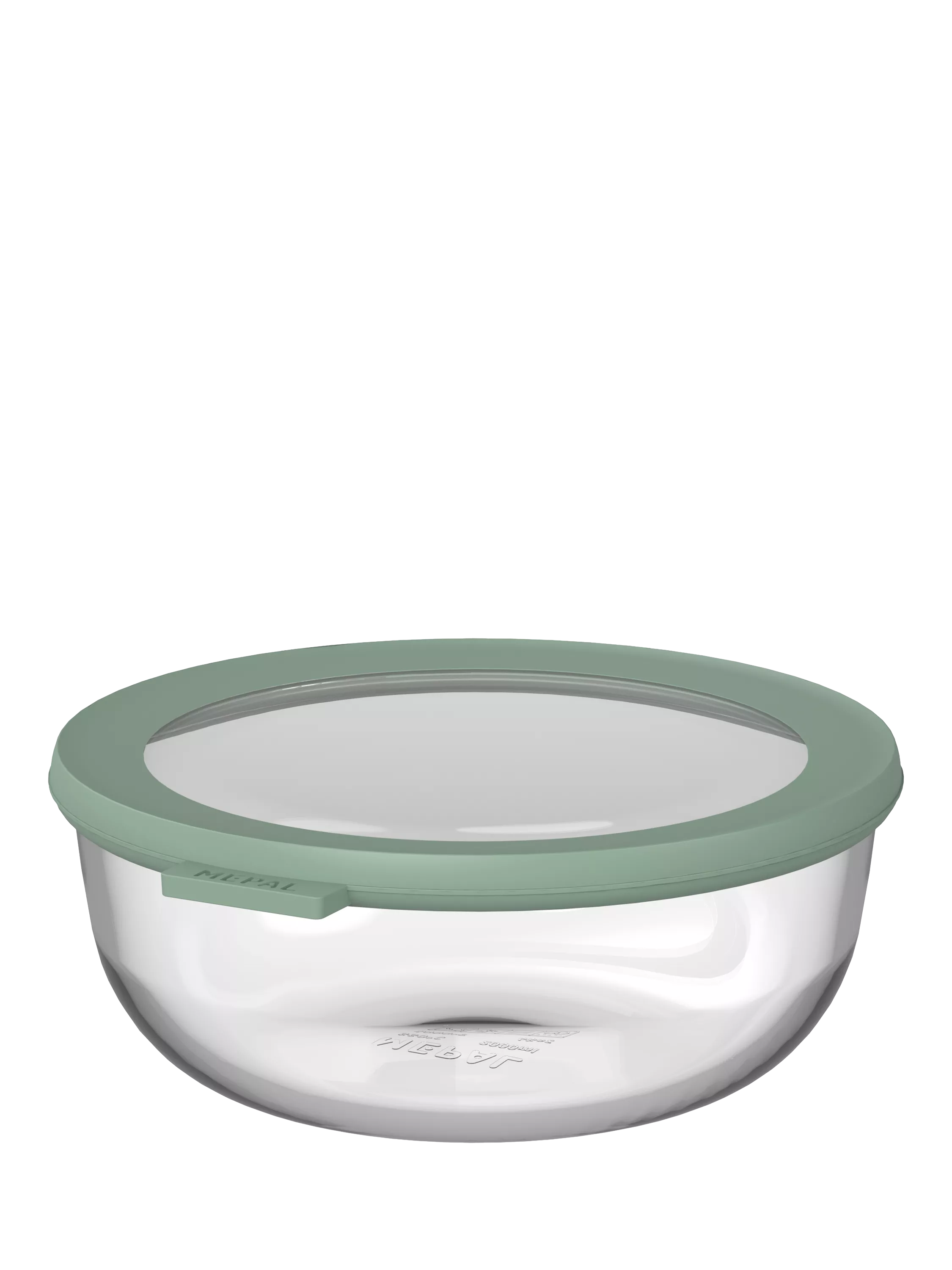 Mepal glass food storage container Nordic Sage 1.25L, imported from the UK