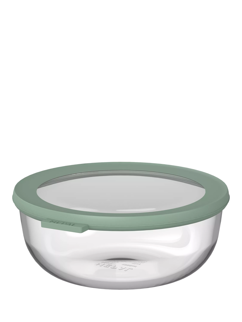 Mepal glass food storage container Nordic Sage 1.25L, imported from the UK