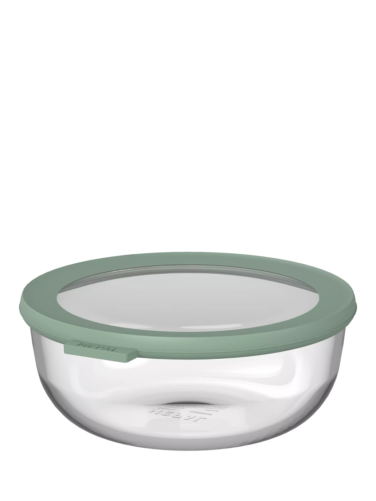 Mepal glass food storage container Nordic Sage 1.25L, imported from the UK