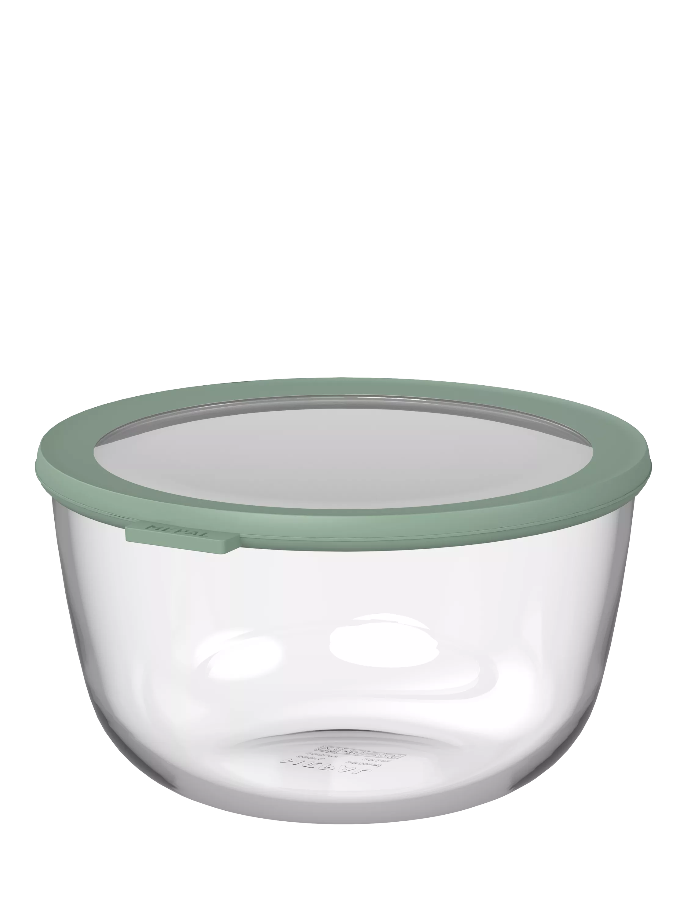 Mepal Cirqula glass food storage container 3L Nordic Sage, UK version