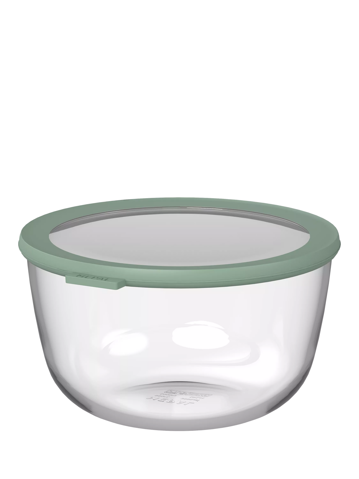 Mepal Cirqula glass food storage container 3L Nordic Sage, UK version