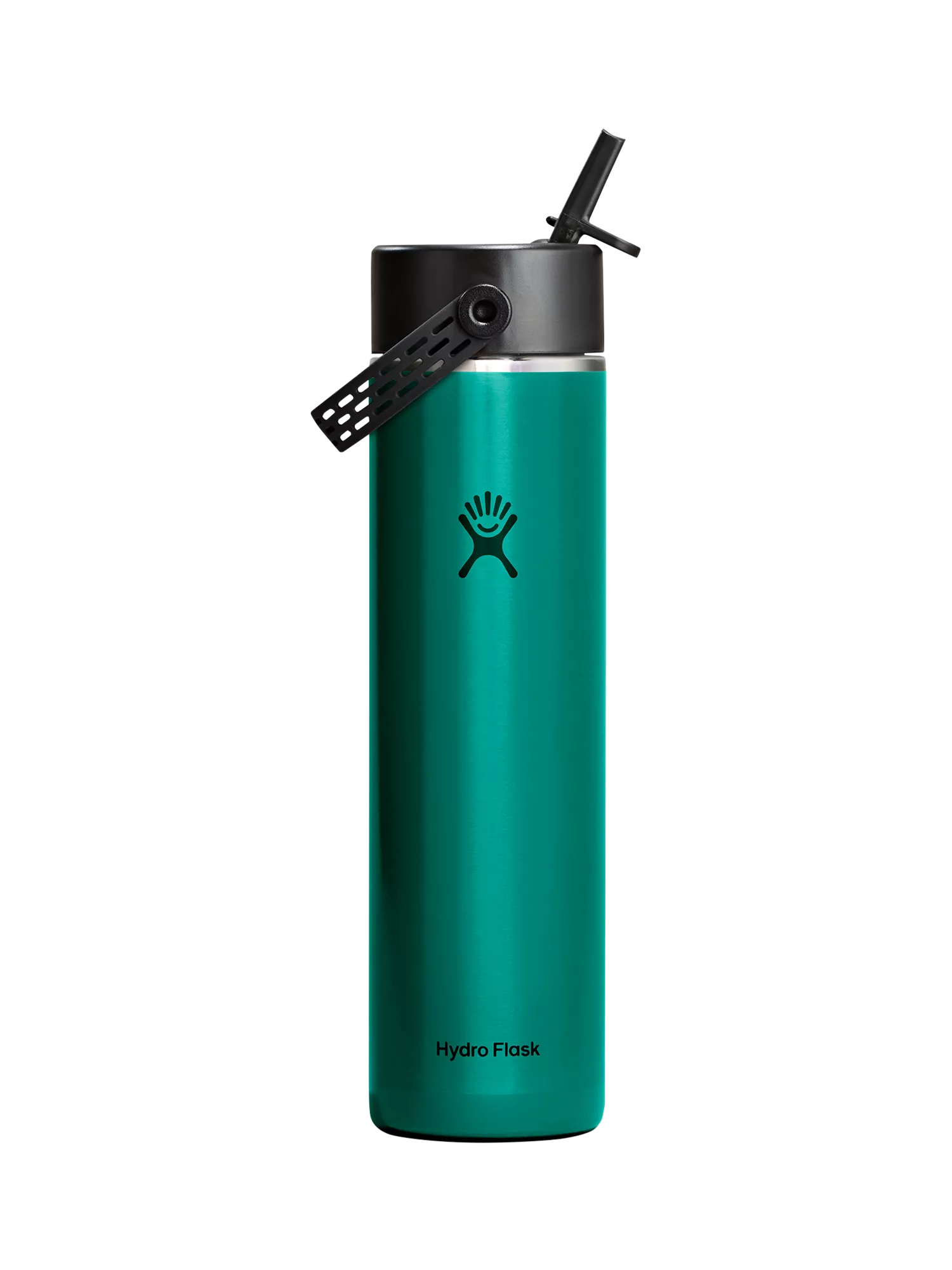 Hydro Flask Double Wall Vacuum Insulated Wide Mouth Lightweight Flex Straw Cap Bottle, 709ml