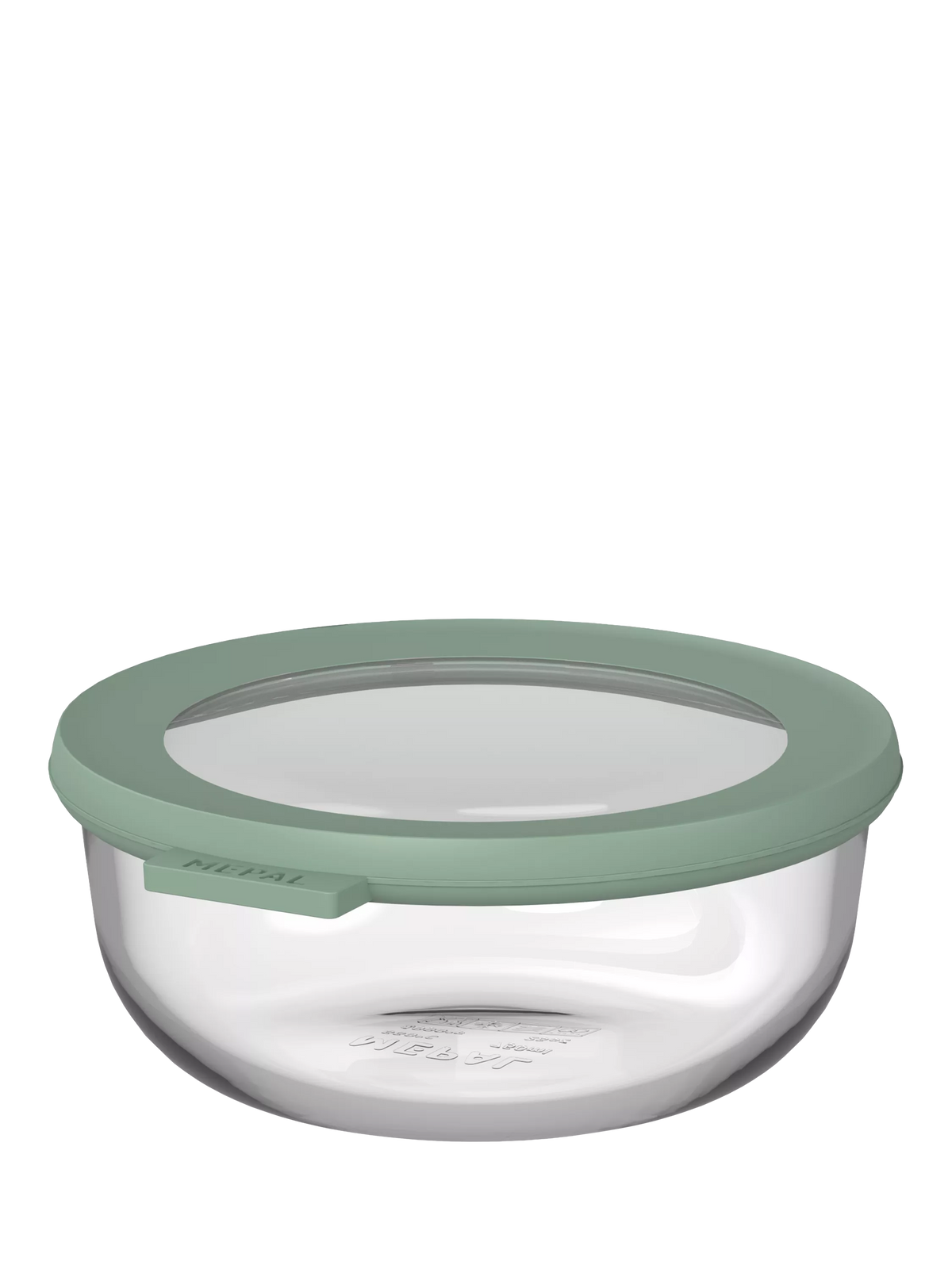 Mepal glass food storage container Nordic Sage 750ml, imported from the UK