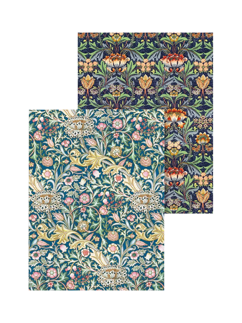 Museums & Galleries V&A tea towel set, imported from the UK