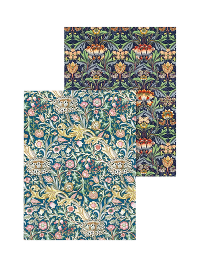 John Lewis Museums & Galleries V&A Trent & Chintz Organic Cotton Tea Towel Set of 2- Buy online at McGrocer