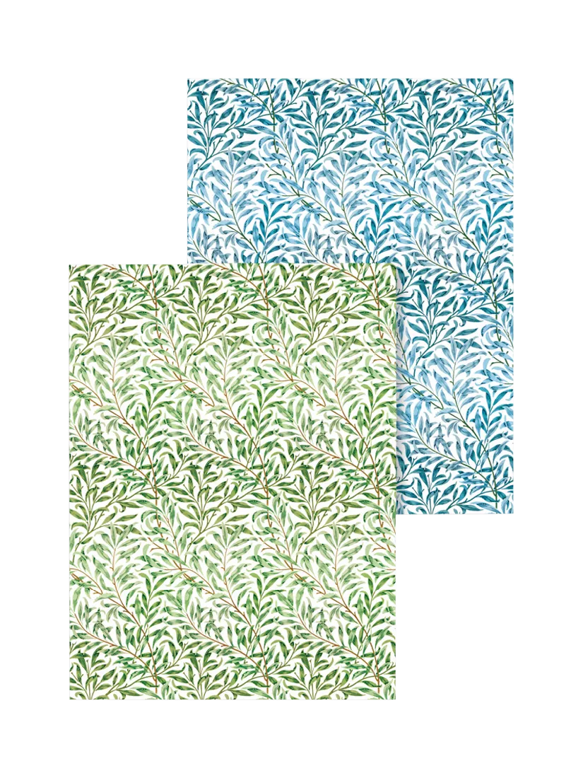 V&A William Morris organic cotton tea towel set of 2 (British brand)
