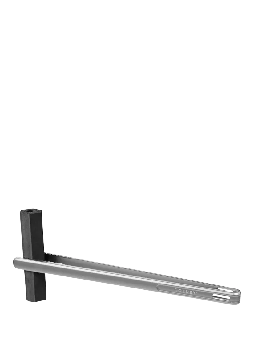 Gozney stainless steel charcoal tongs with elongated handle (British brand)