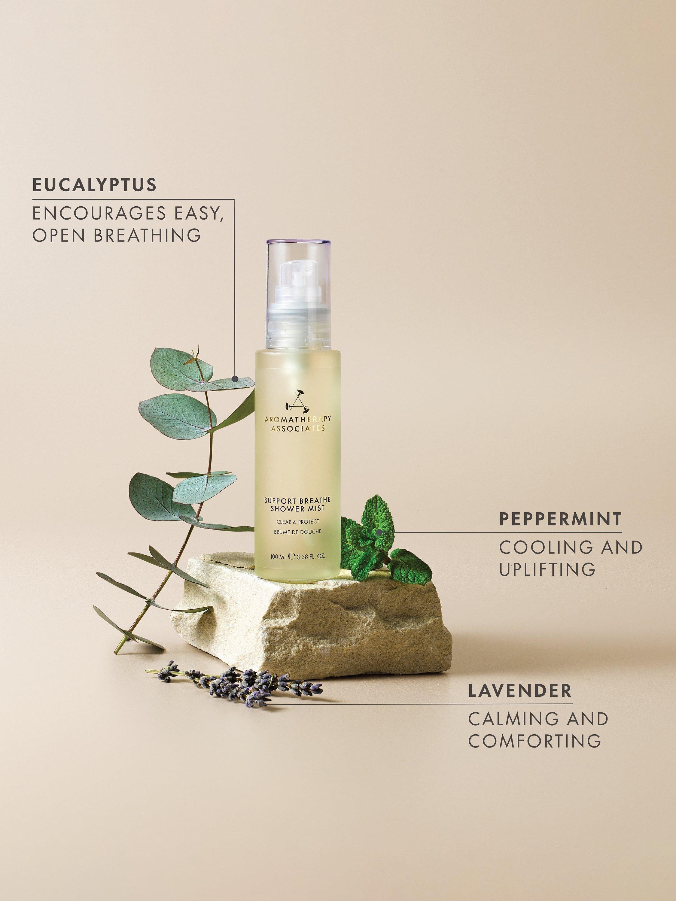 Aromatherapy Associates Support Breathe shower mist 100ml, imported from the UK