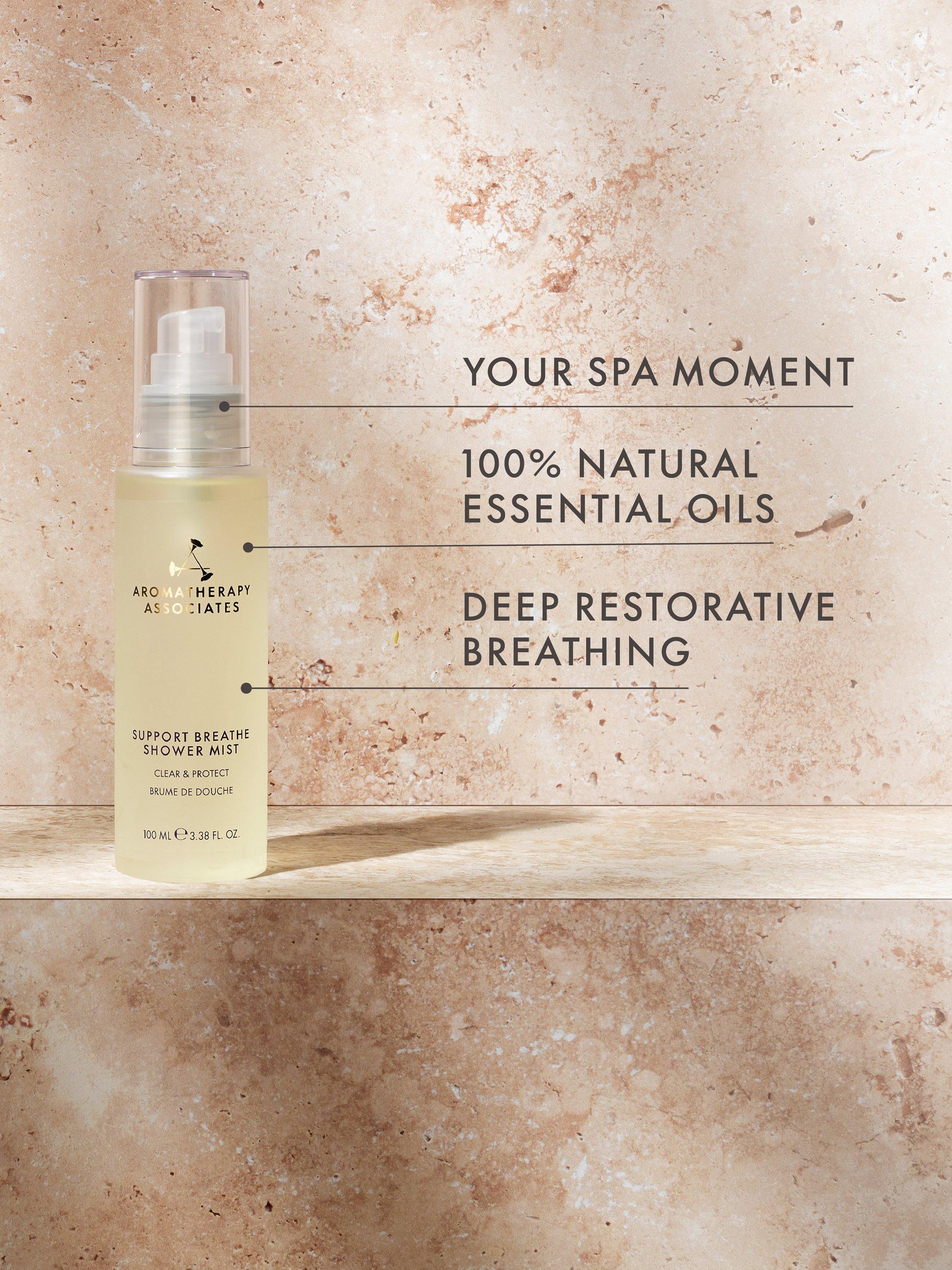 Aromatherapy Associates Support Breathe shower mist 100ml, imported from the UK