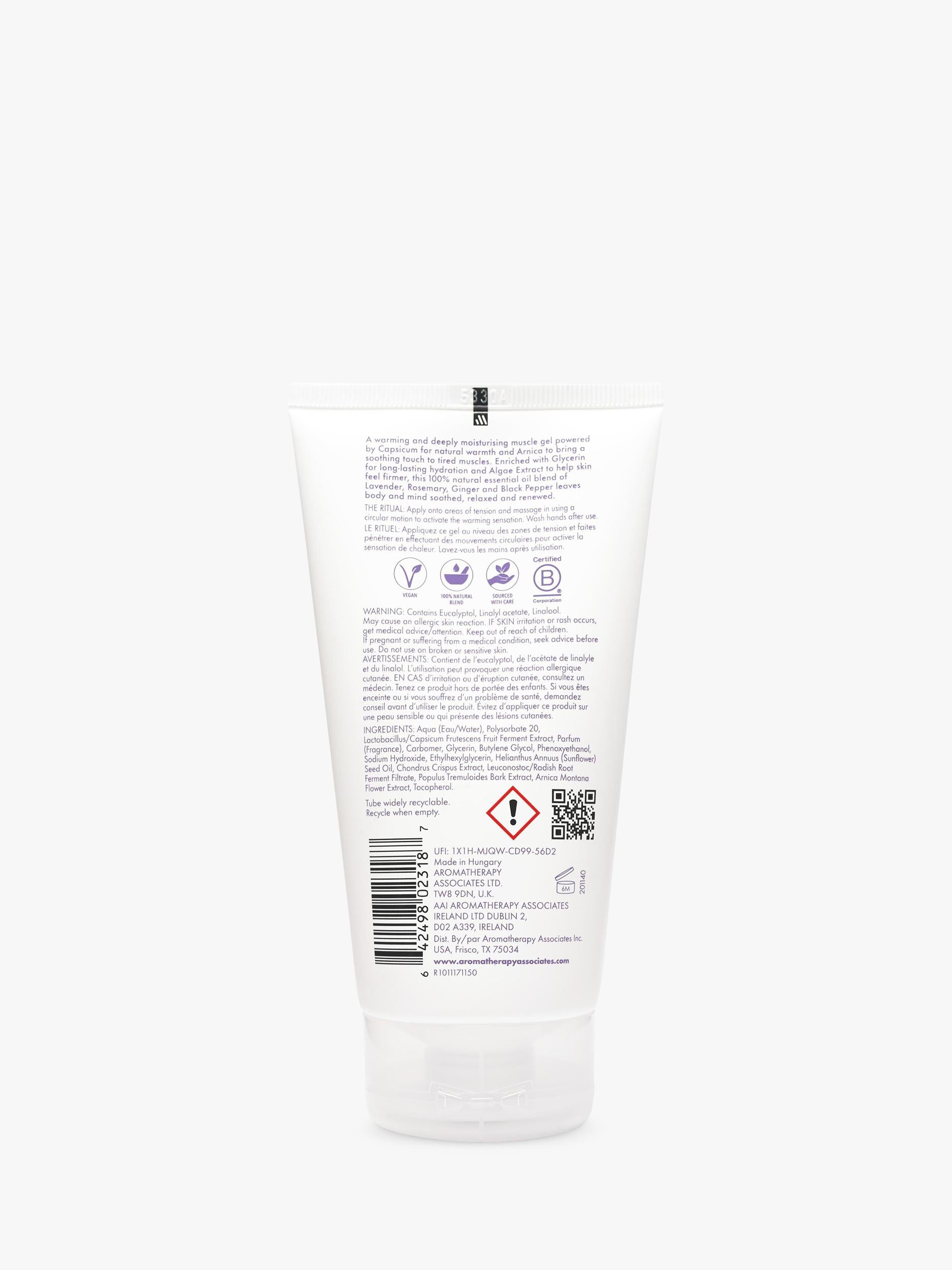 Aromatherapy Associates Stress Muscle Gel 150ml, imported from the UK