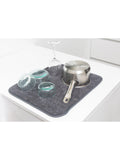Brabantia SinkSide dish drying mat dark grey microfibre, UK version