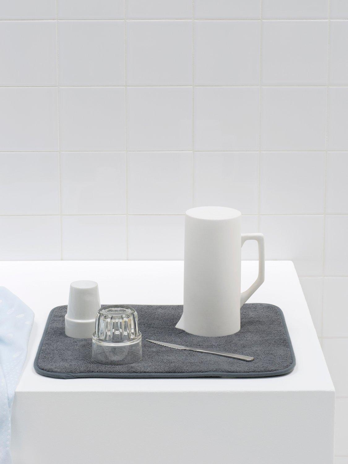 Brabantia SinkSide dish drying mat dark grey microfibre, UK version