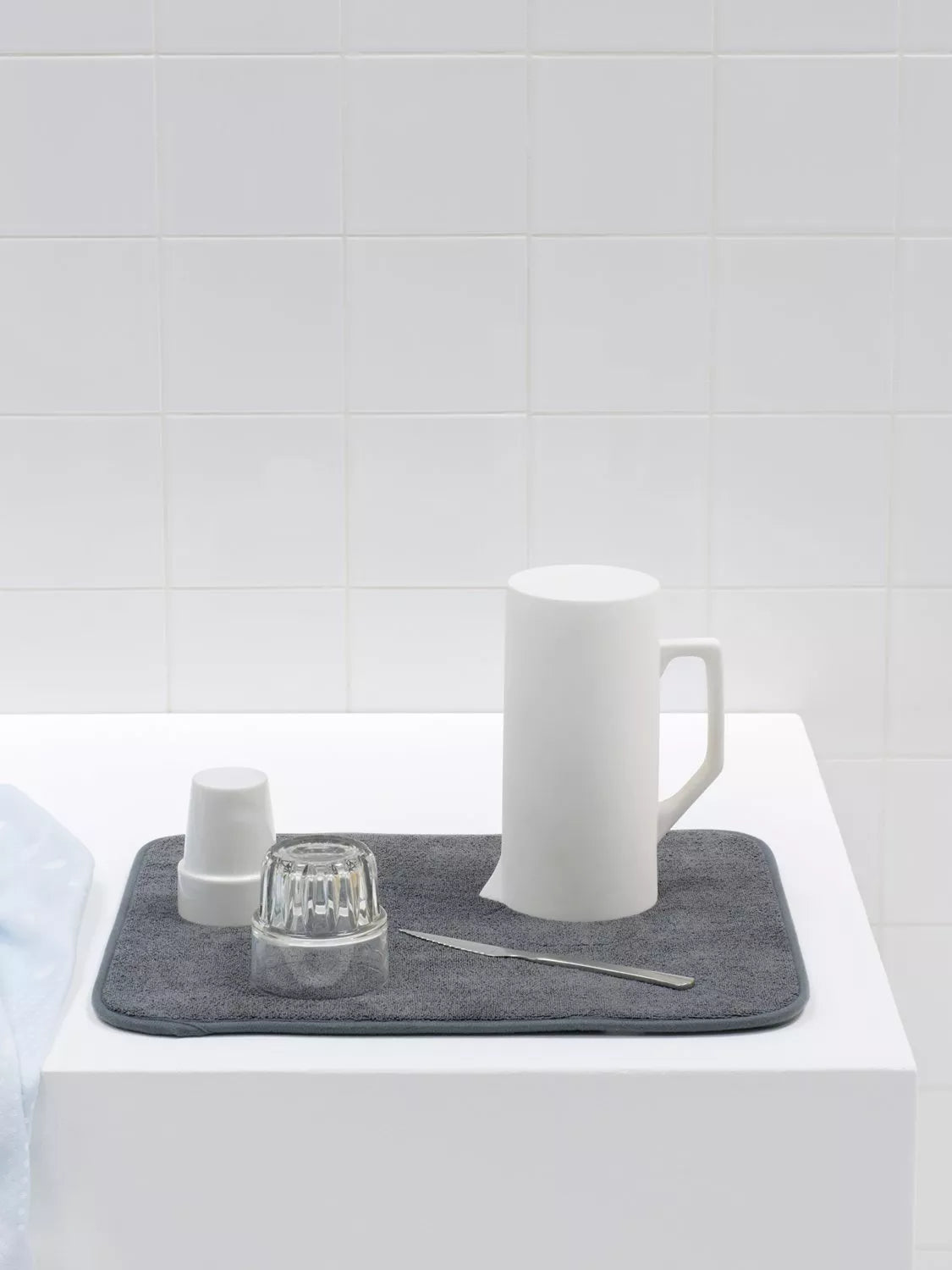 Brabantia SinkSide dish drying mat dark grey microfibre, UK version