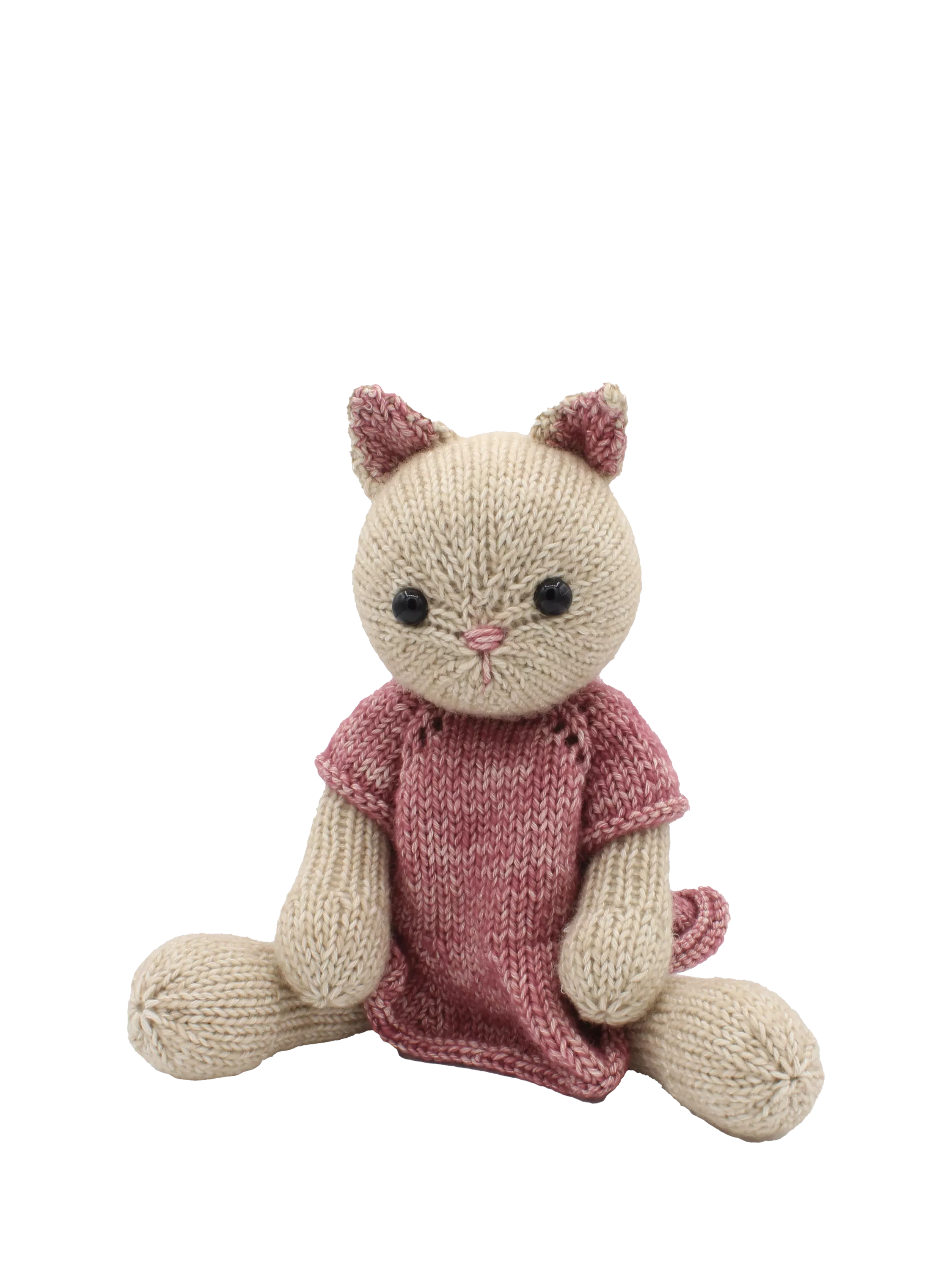 Hardicraft Emma Kitten knitting kit, 70% organic cotton, imported from the UK