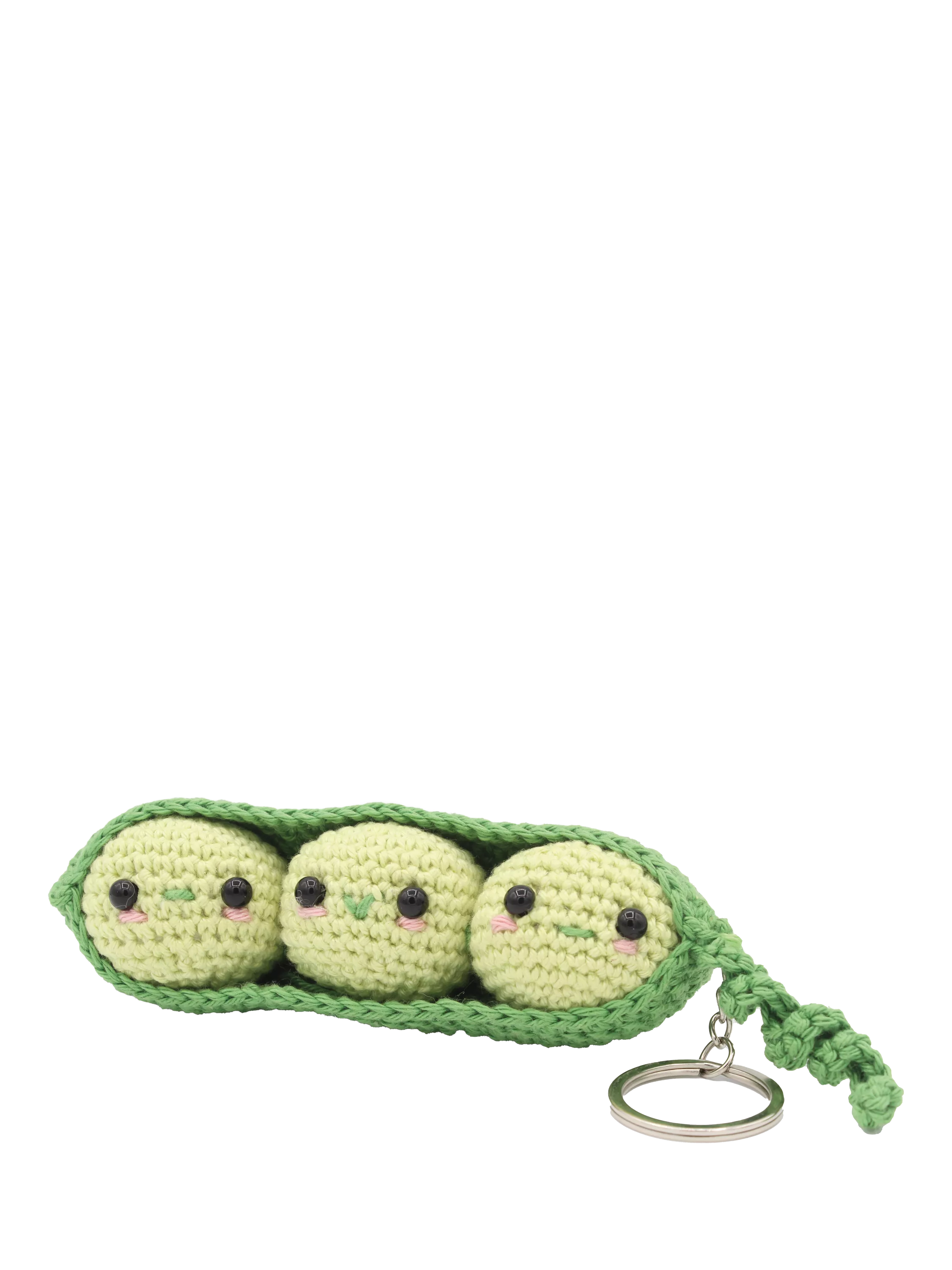 Hardicraft pea pod bag pendant crochet kit 18cm, imported from the UK