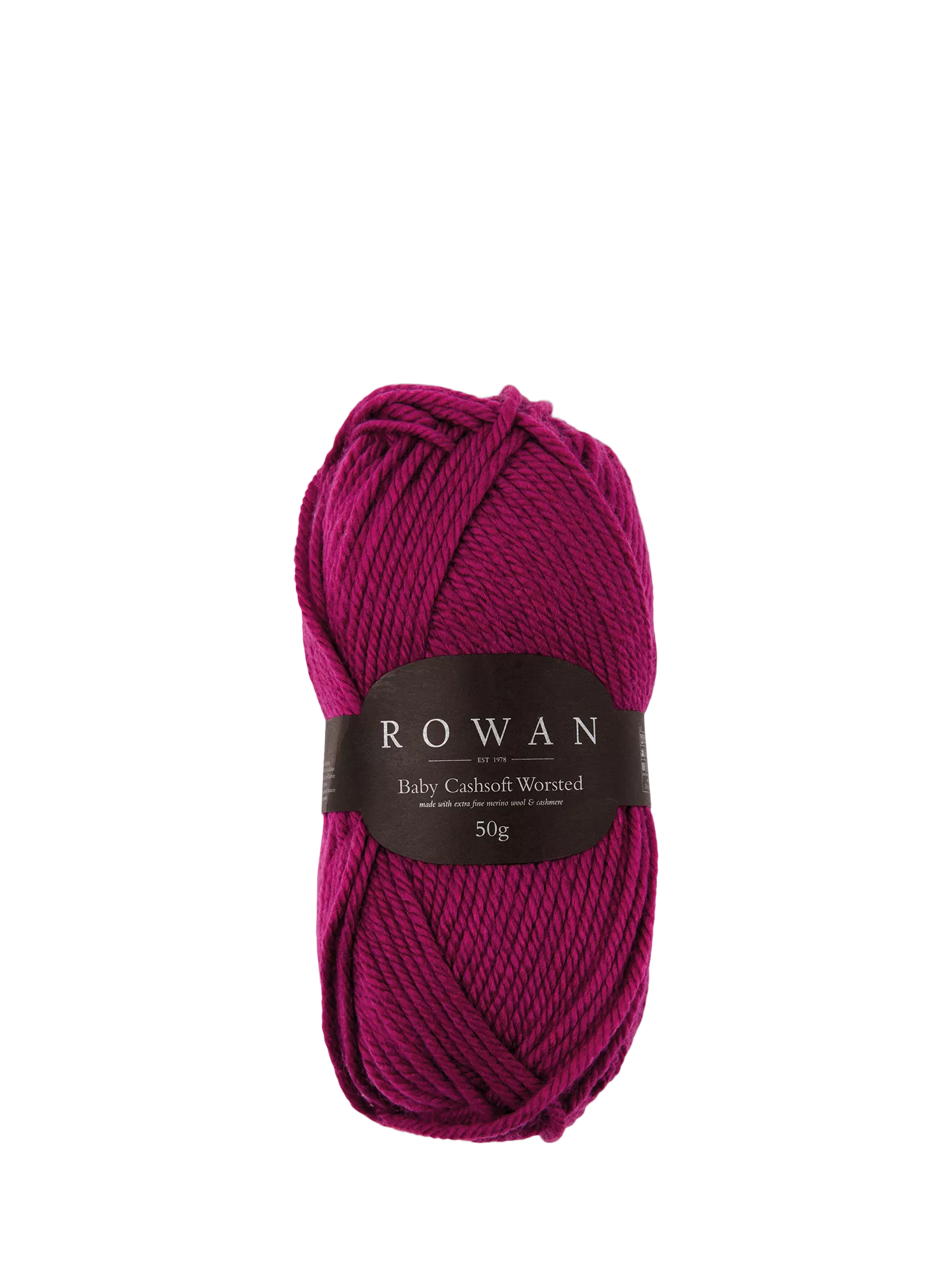 Rowan Baby Cashsoft Worsted Aran Knitting Yarn, 52g, Maroon