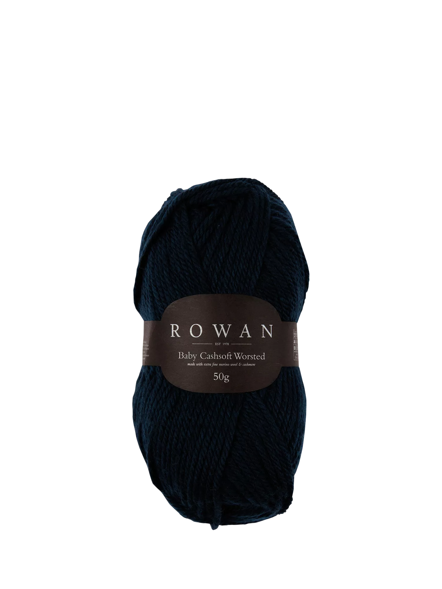 Rowan Baby Cashsoft Worsted Aran Knitting Yarn, 52g, Navy