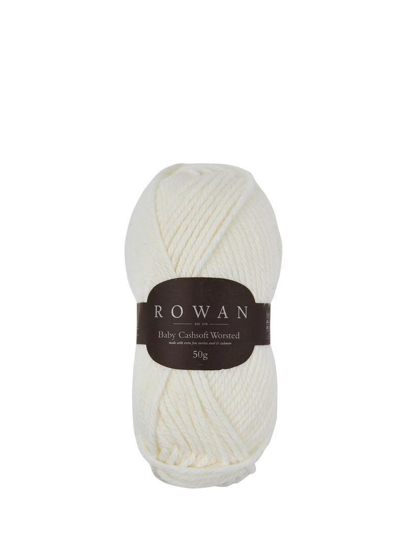 Rowan Baby Cashsoft Worsted Aran Knitting Yarn, 52g, Snowflake