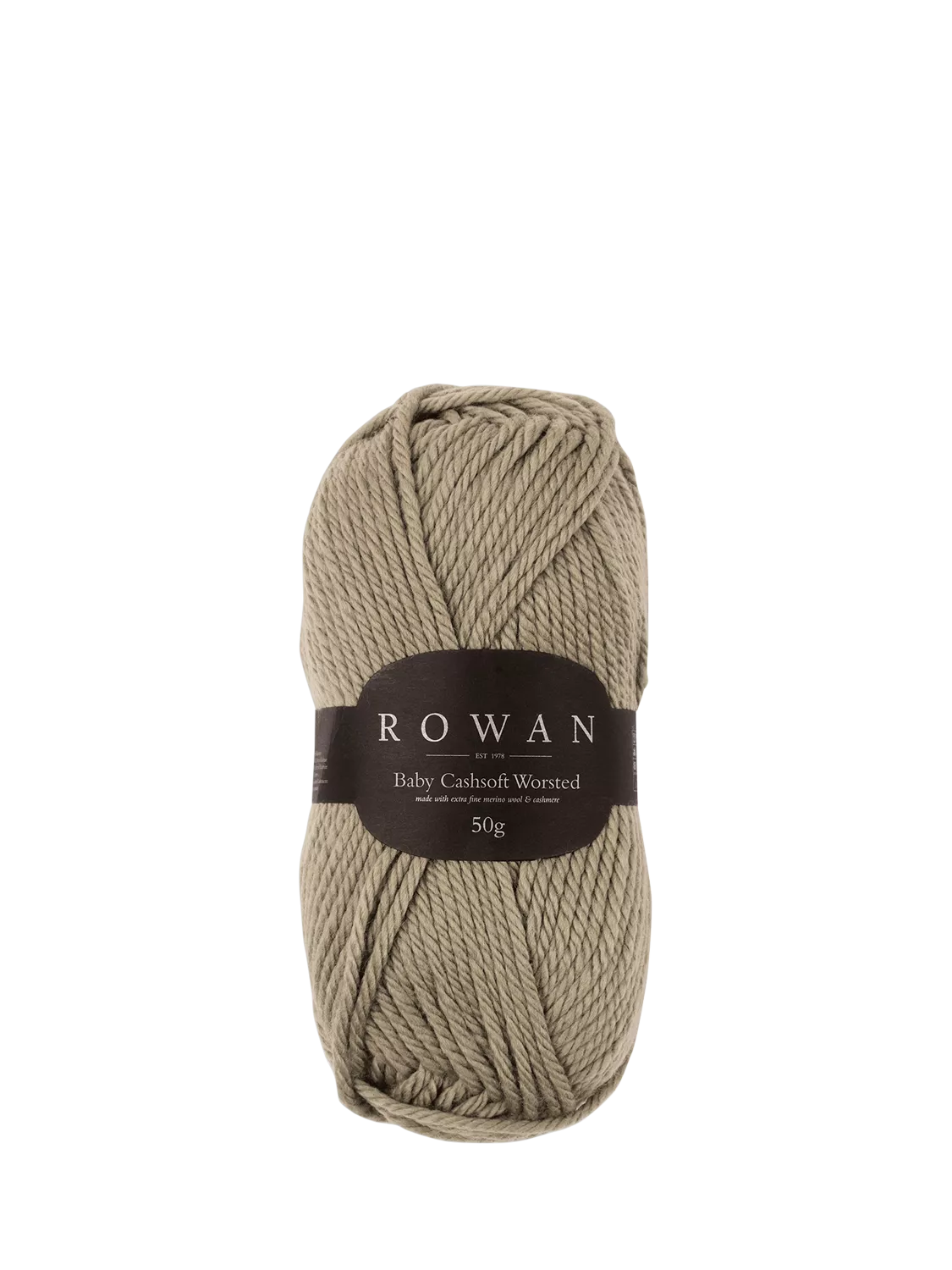 Rowan Baby Cashsoft Worsted Aran Knitting Yarn, 52g, Taupe