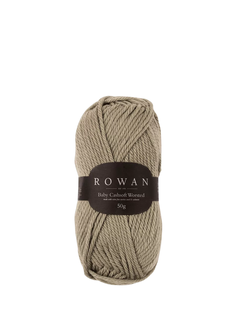 Rowan Baby Cashsoft Worsted Aran Knitting Yarn, 52g, Taupe