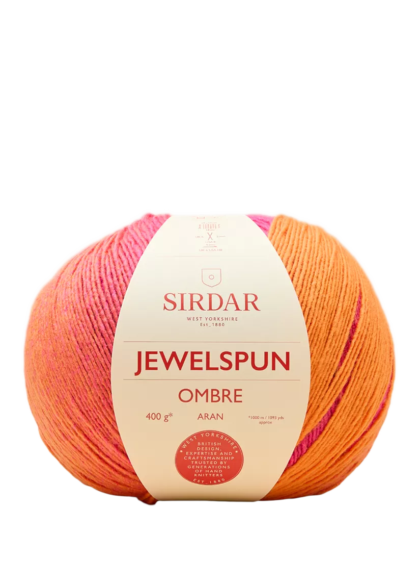 Sirdar Jewelspun Ombre Aran Knitting Yarn, 400g