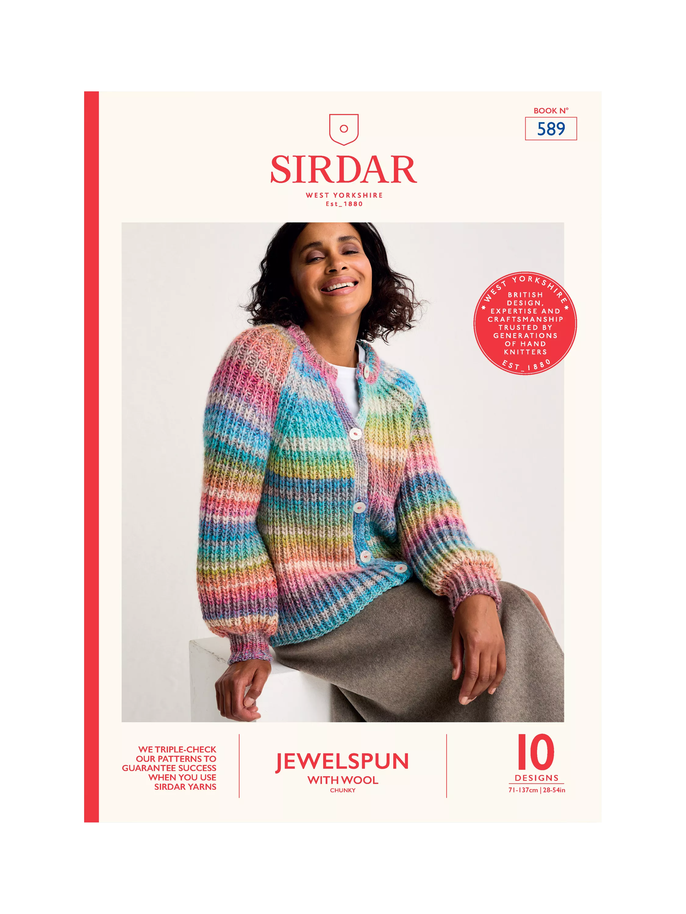 Sirdar Jewelspun knitting pattern book (British brand)