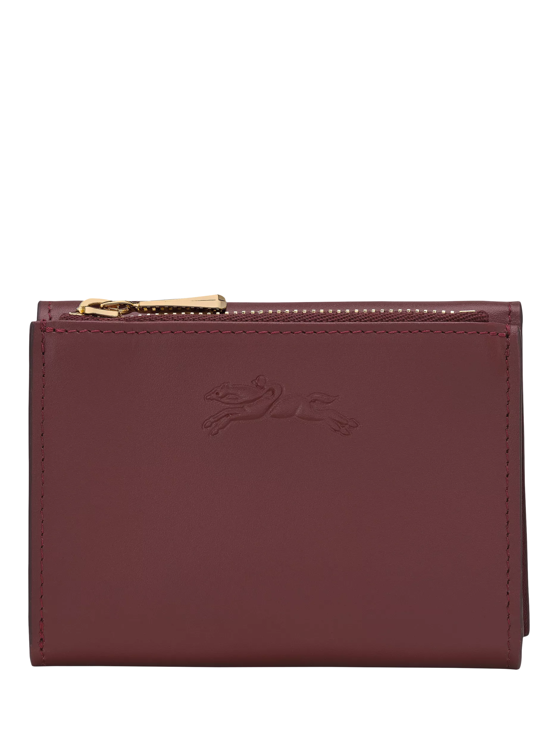 Longchamp Épure Leather Compact Wallet, Burgundy