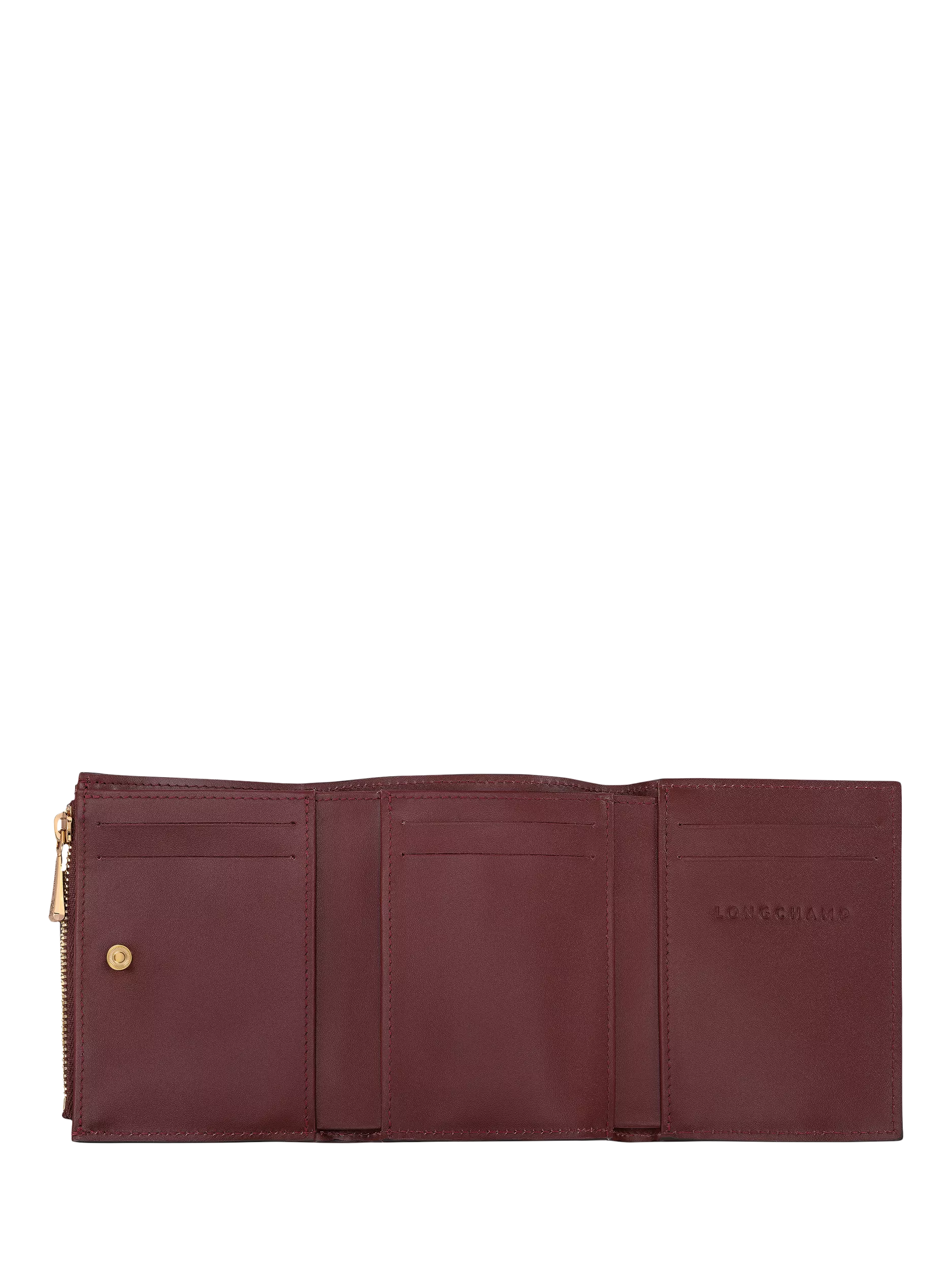 Longchamp Épure compact leather wallet, imported from the UK
