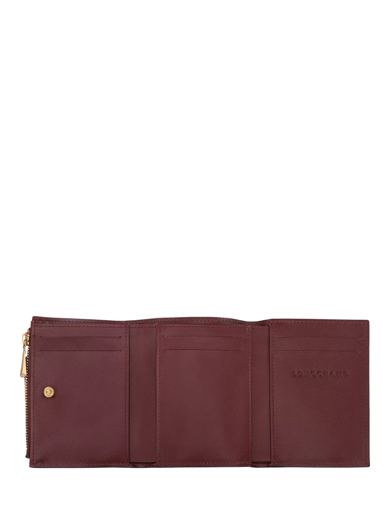 Longchamp Épure compact leather wallet, imported from the UK