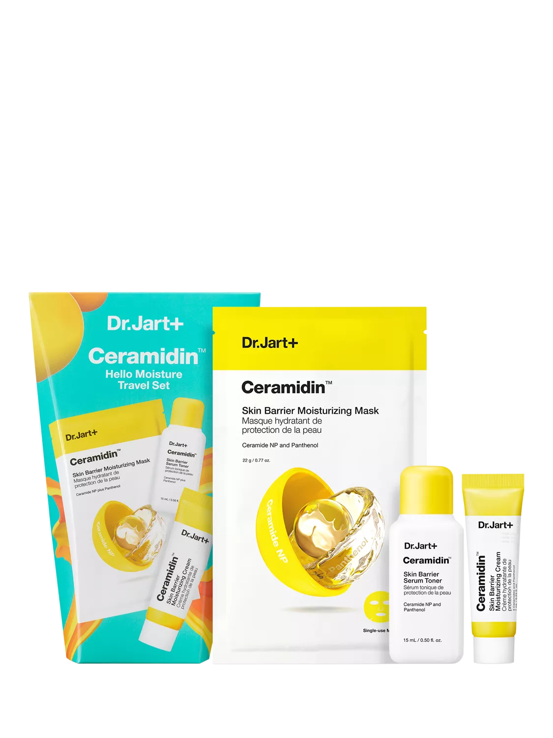 Dr.Jart+ Ceramidin travel skincare gift set - British product