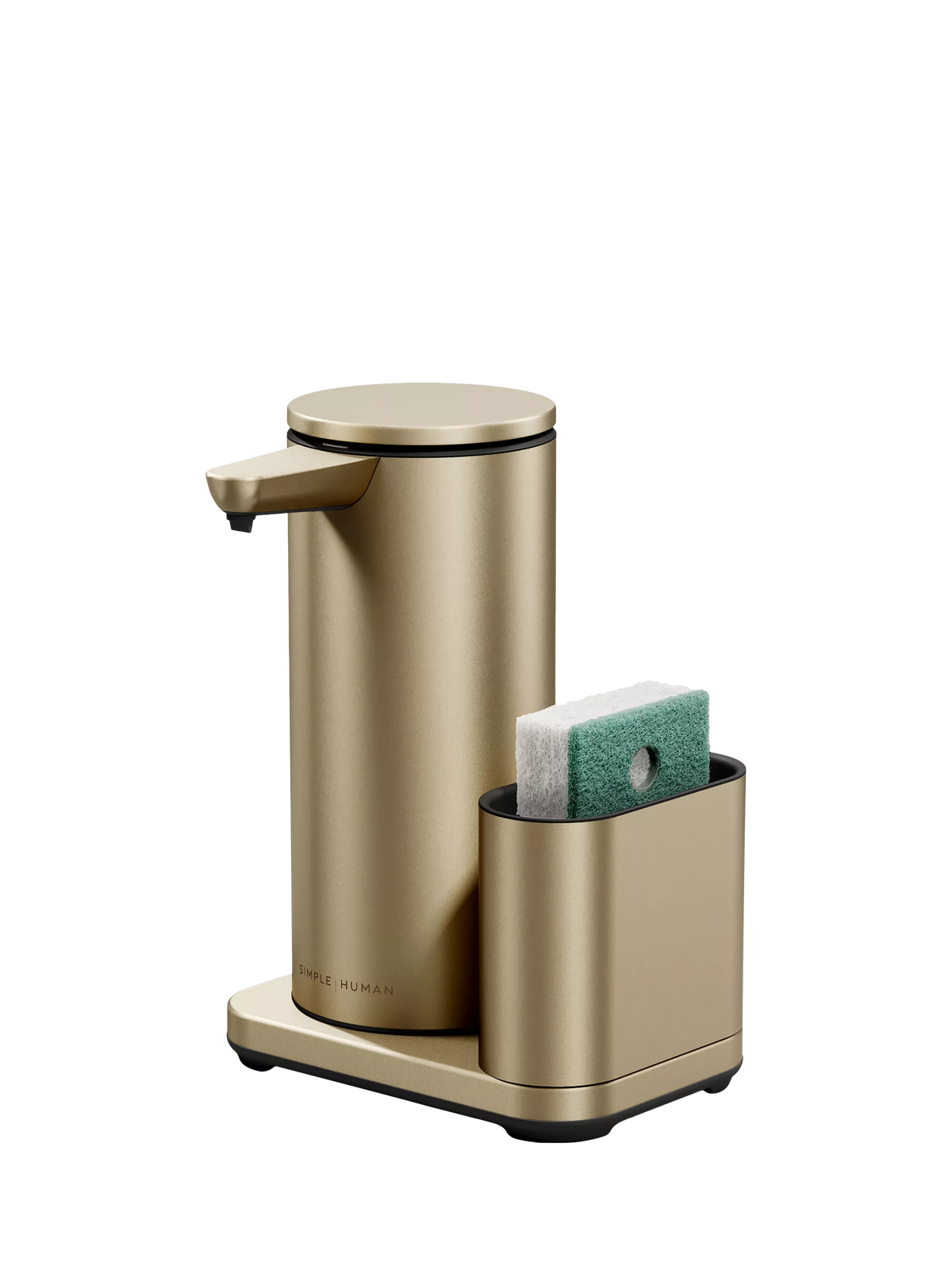 Simplehuman rechargeable soap dispenser with caddy gold (British brand)