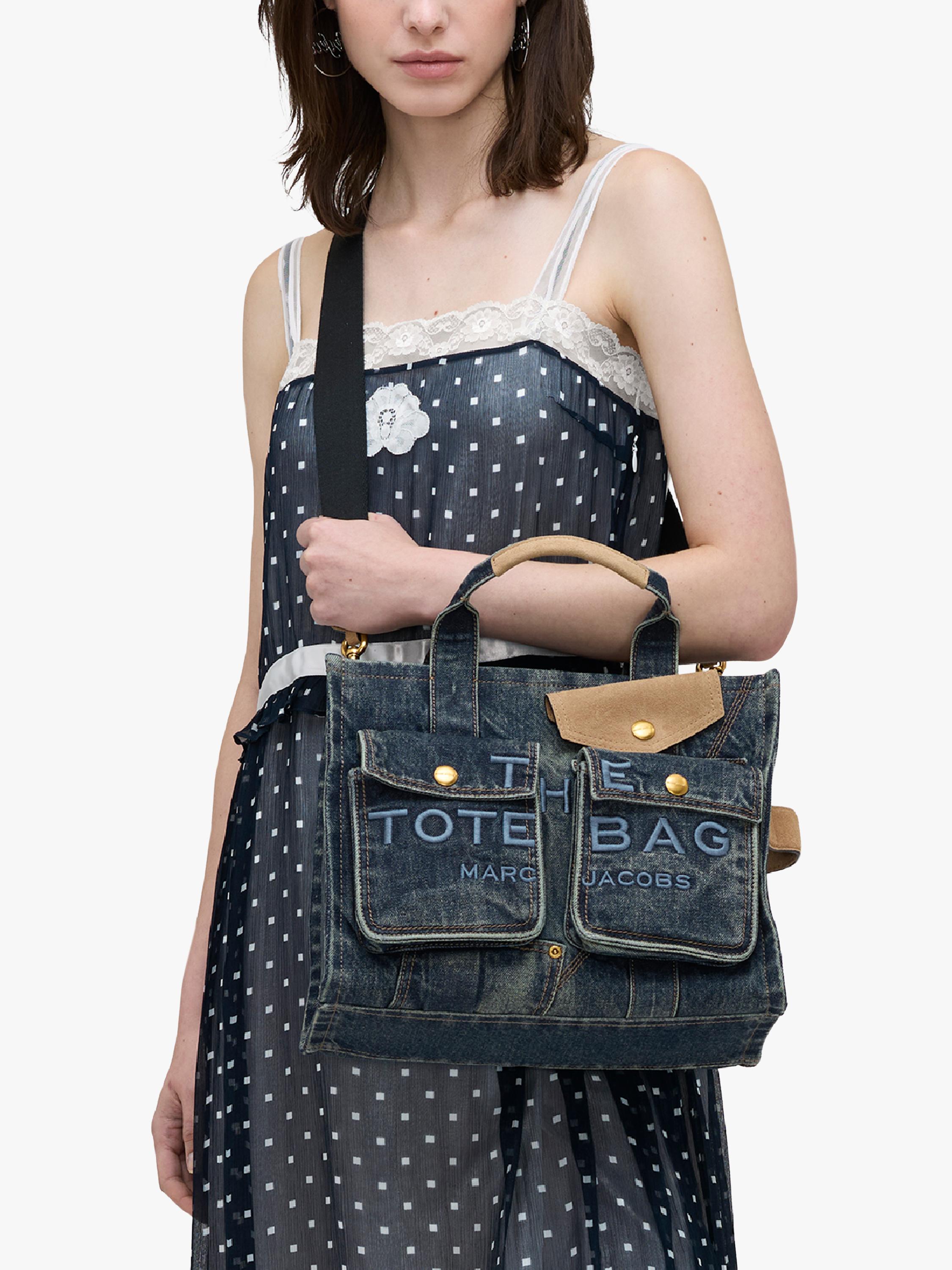 Marc Jacobs denim tote bag dark wash indigo (British brand)