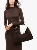 NAGHEDI woven half moon shoulder bag, imported from the UK