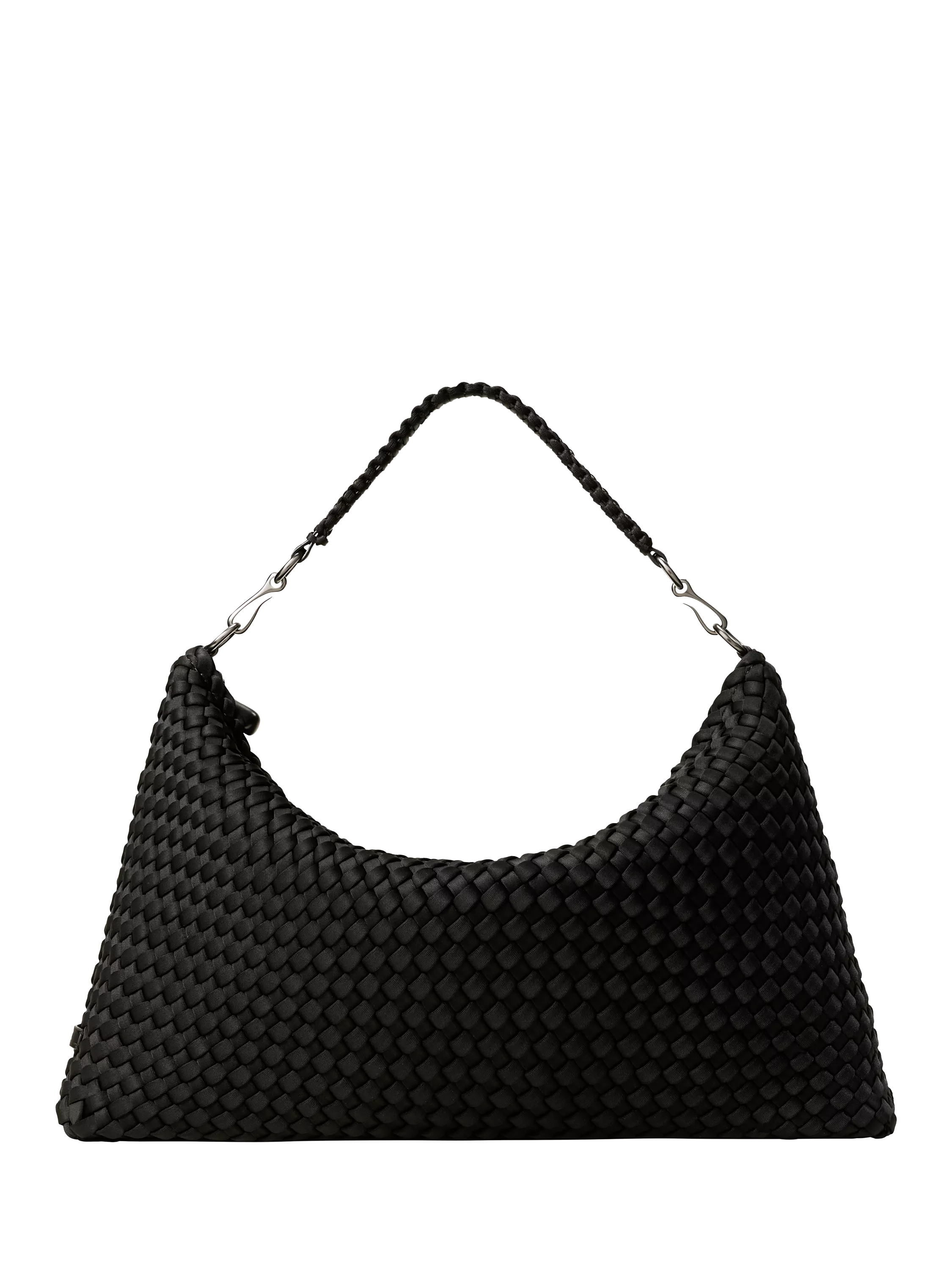 NAGHEDI Porto Woven Half Moon Shoulder Bag