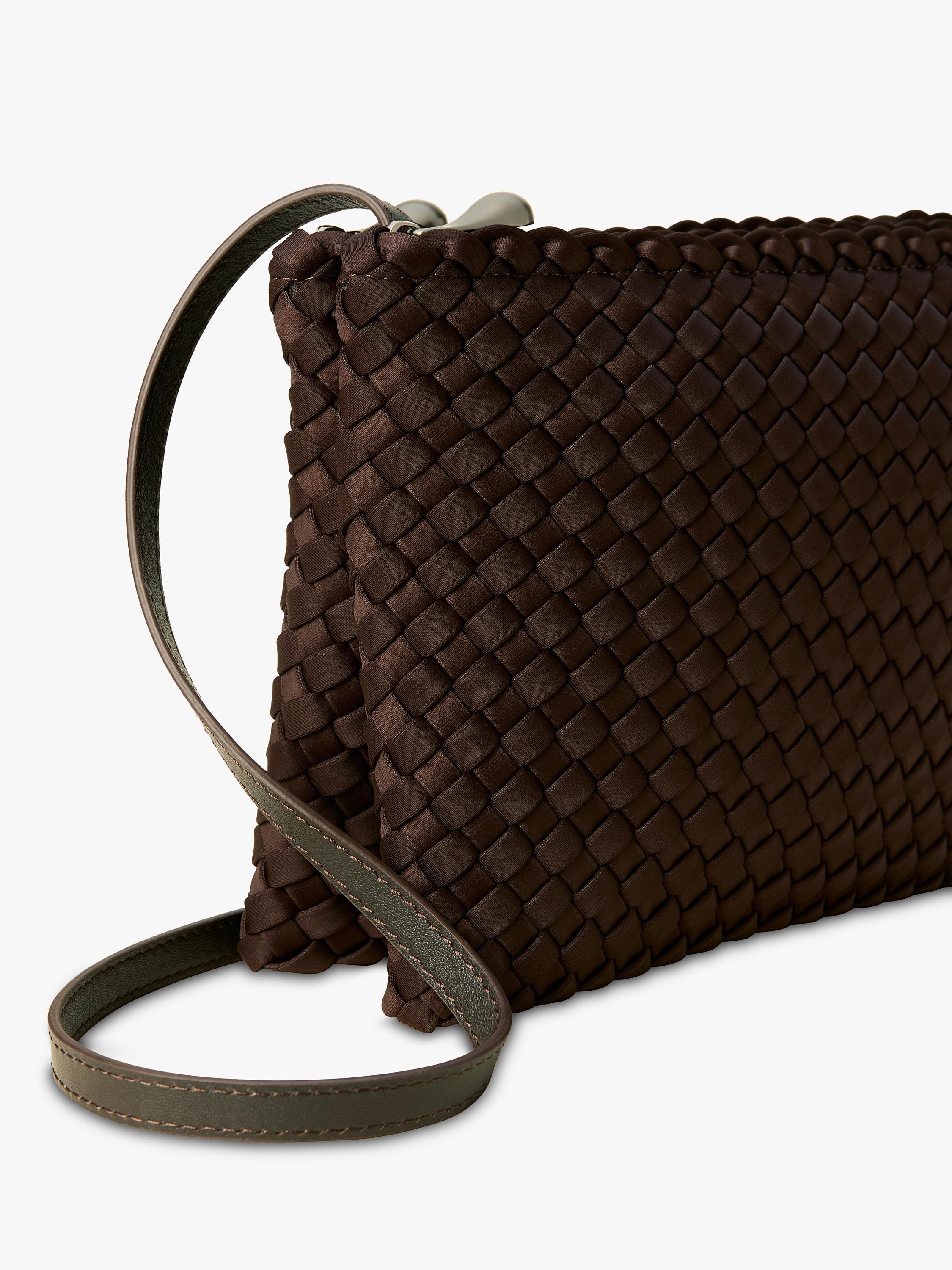 NAGHEDI Soho Woven Envelope Crossbody Bag, imported from the UK