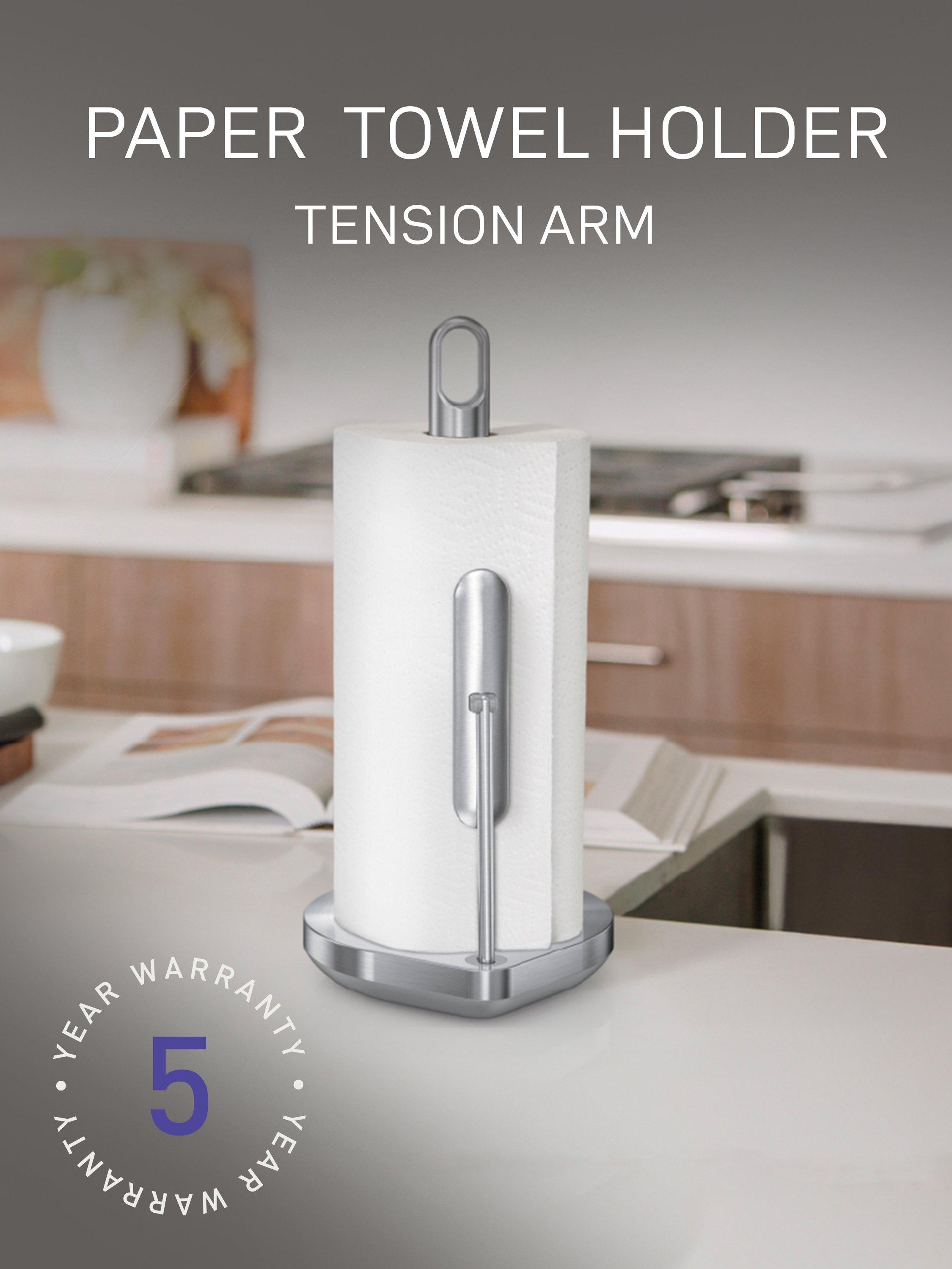 Simplehuman kitchen roll holder brushed steel, UK version