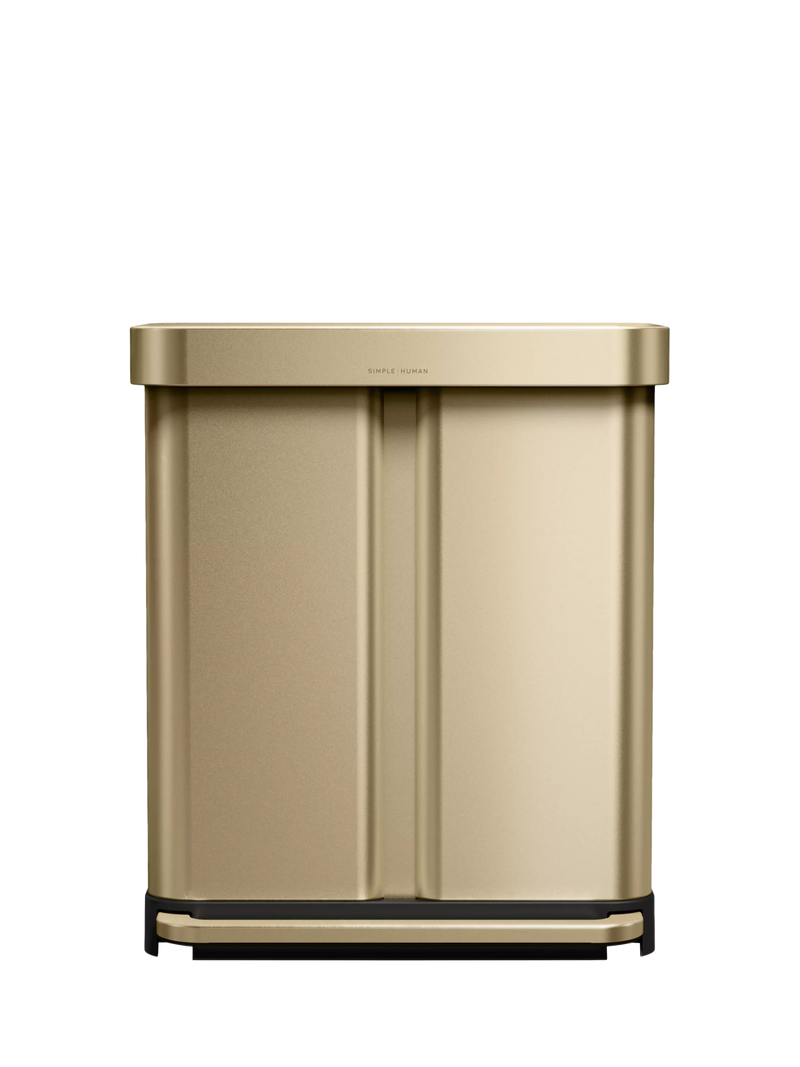 Simplehuman gold pedal bin 58L - British product