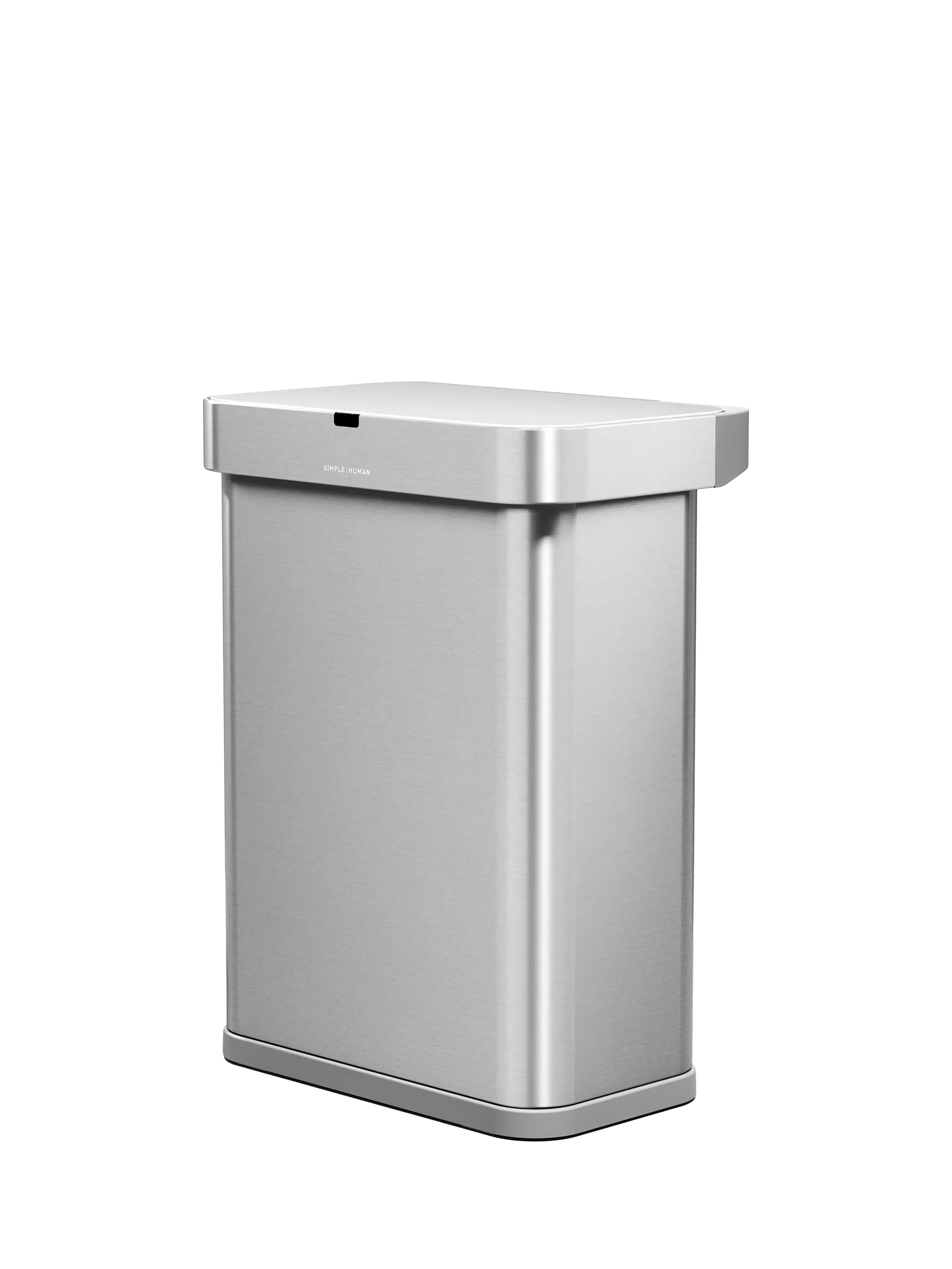 Simplehuman rectangular sensor bin 58L stainless steel, UK version