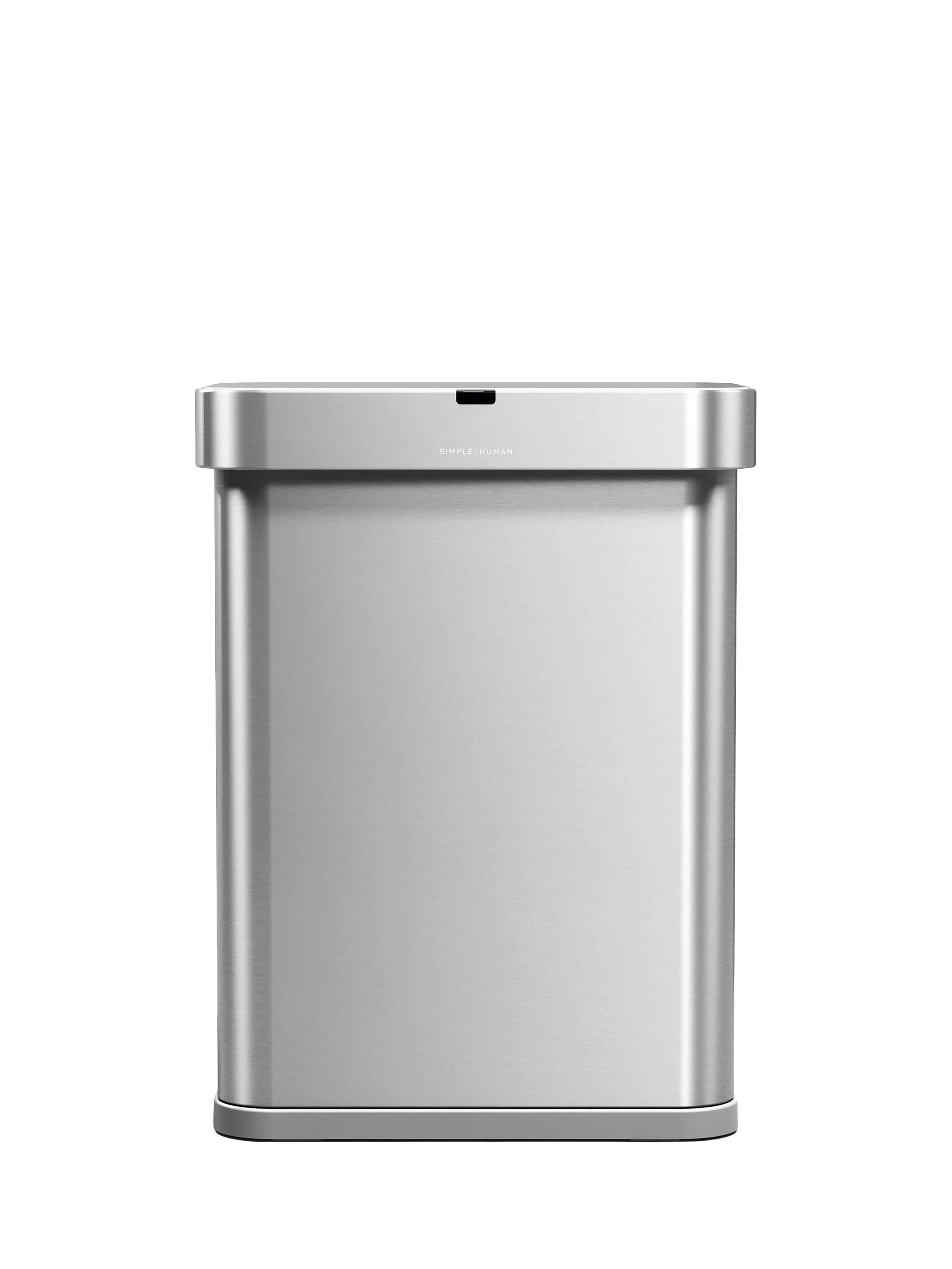 Simplehuman rectangular sensor bin 58L stainless steel, UK version