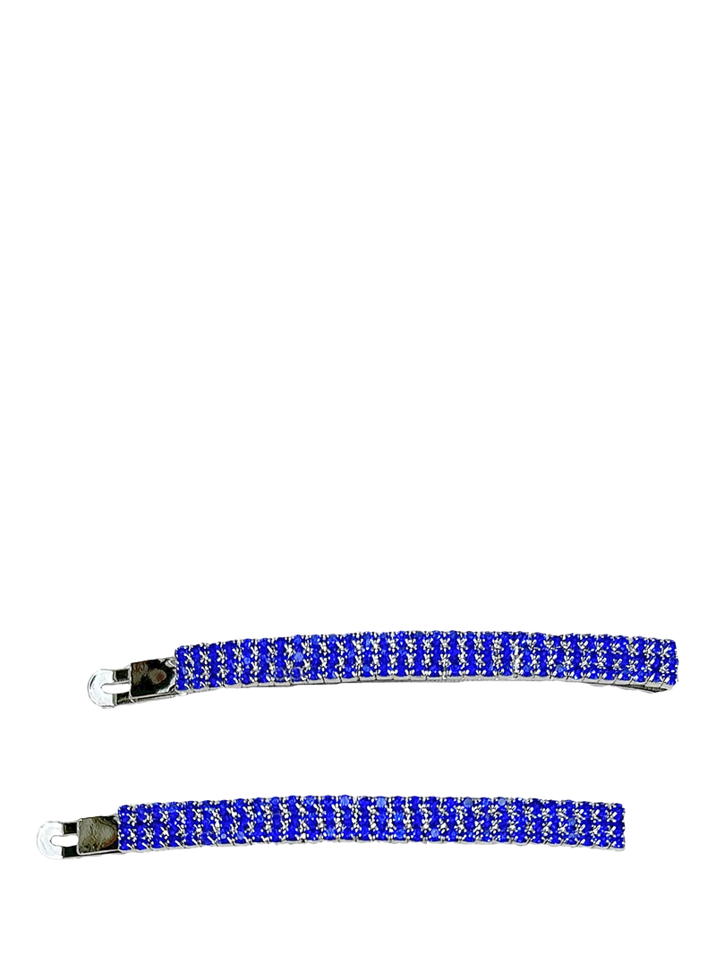 QueenMee hair slides set of 2 blue, UK version