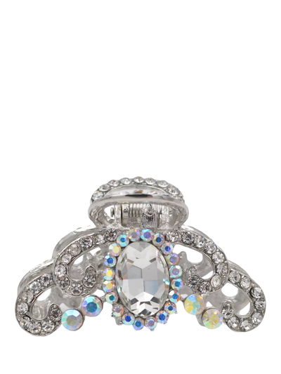 John Lewis QueenMee Royal Diamante Hair Claw Silver- Buy online at McGrocer