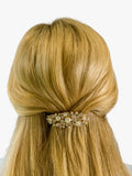 QueenMee embellished butterfly hair clip crystal gold, UK version