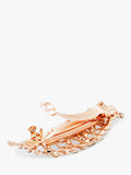 QueenMee leaf pearl diamante hair clip rose gold - British product