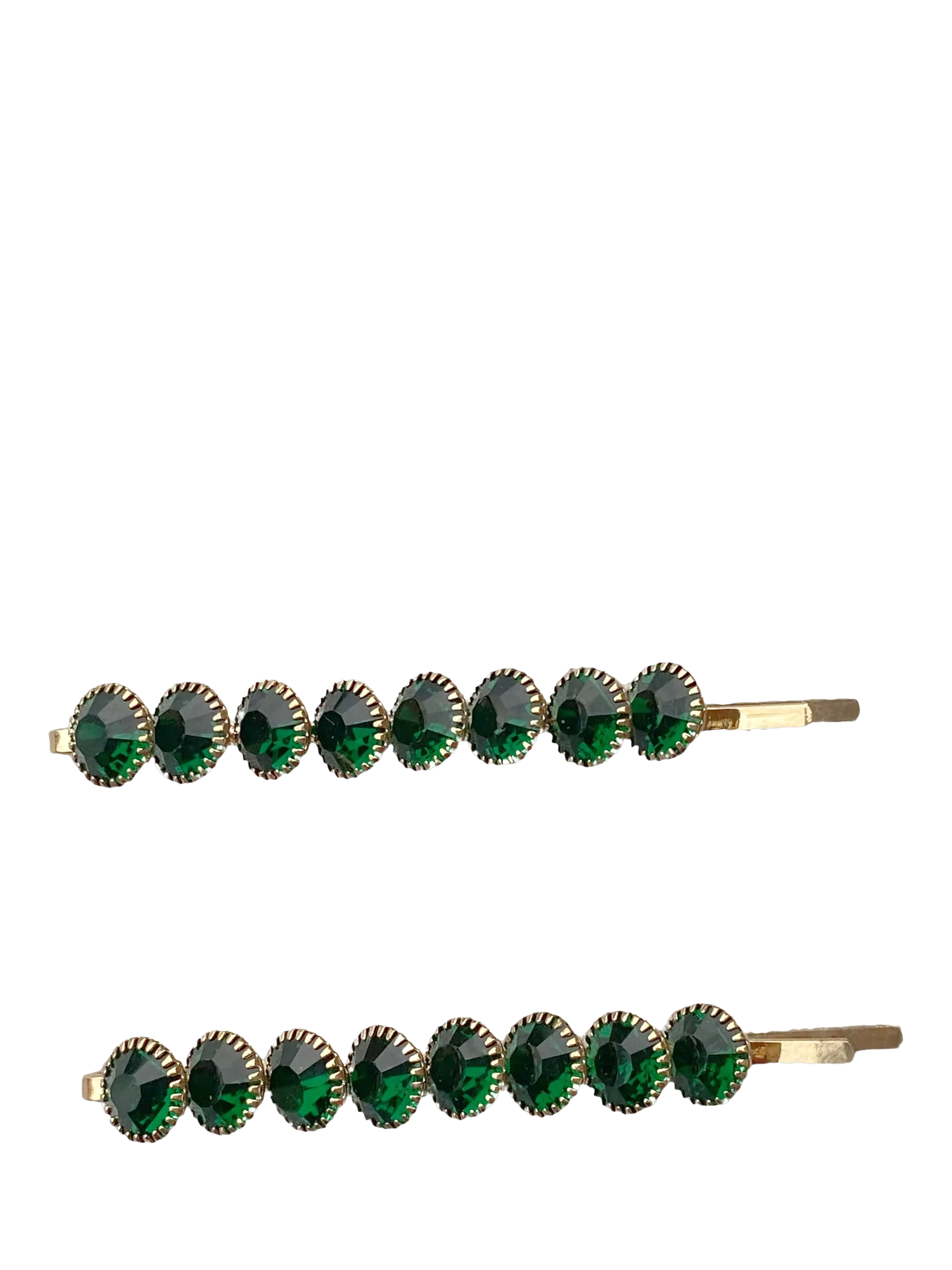 QueenMee crystal hair slides gold, UK version
