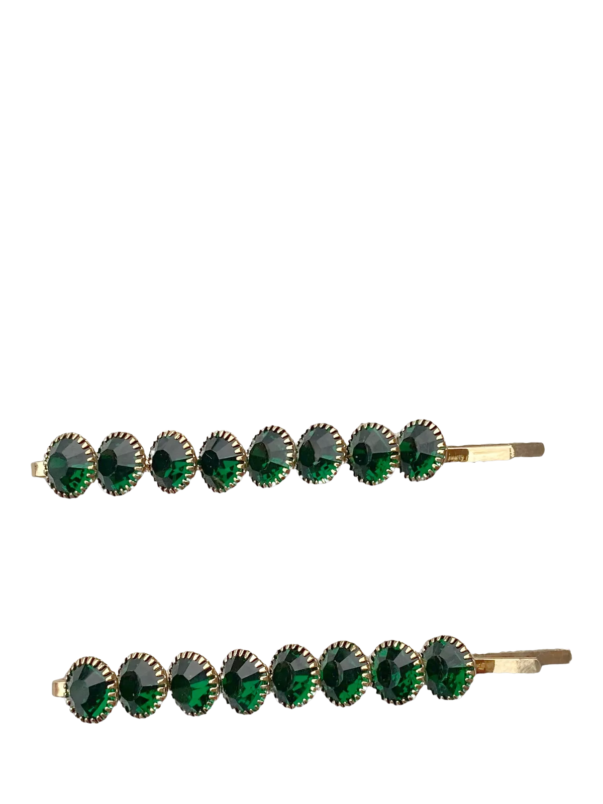 QueenMee crystal hair slides gold, UK version
