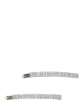 QueenMee Diamante Hair Slides, White